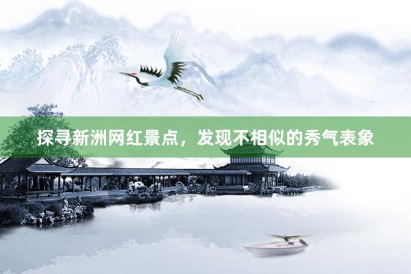 探寻新洲网红景点，发现不相似的秀气表象